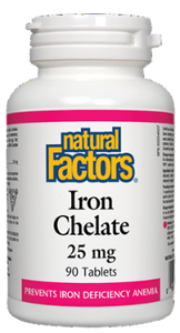 Natural Factors - Iron Chelate 25mg