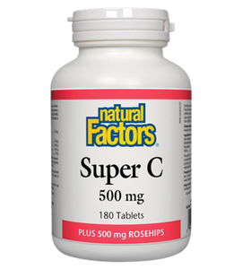 NATURAL FACTORS - SUPER C 500 MG 180 TABLETS